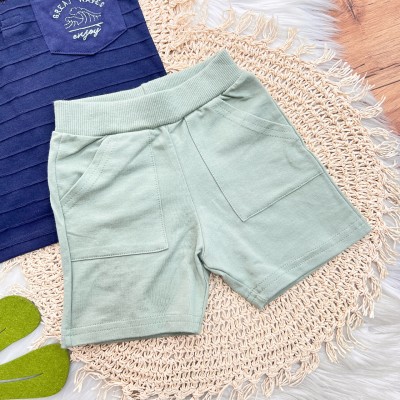 Conj. Camisa Gola Polo Waves Enjoy e Bermuda - Marinho e Verde